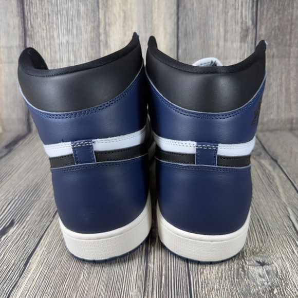Nike Air Jordan 1 Retro High OG Midnight Navy Blue/White/Black Sz18 DZ5485-401 - Picture 3 of 8